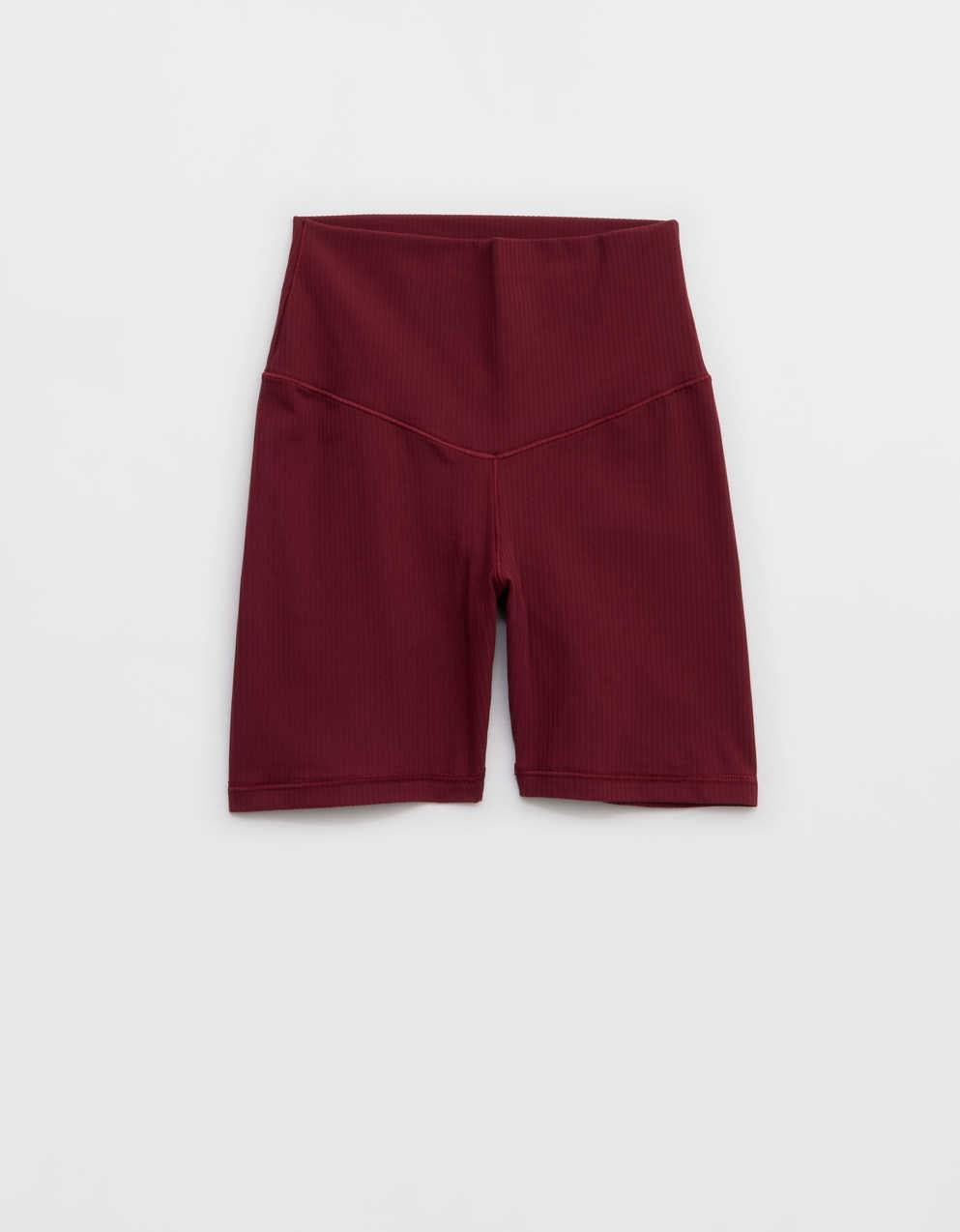 OFFLINE By Aerie Real Me XTRA Ribbed High Waisted 5" Bike Short