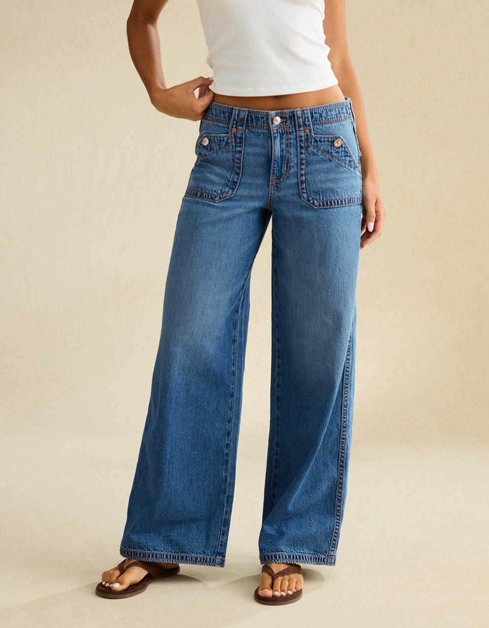 AE Low-Rise Baggy Ultra-Wide Leg Jean