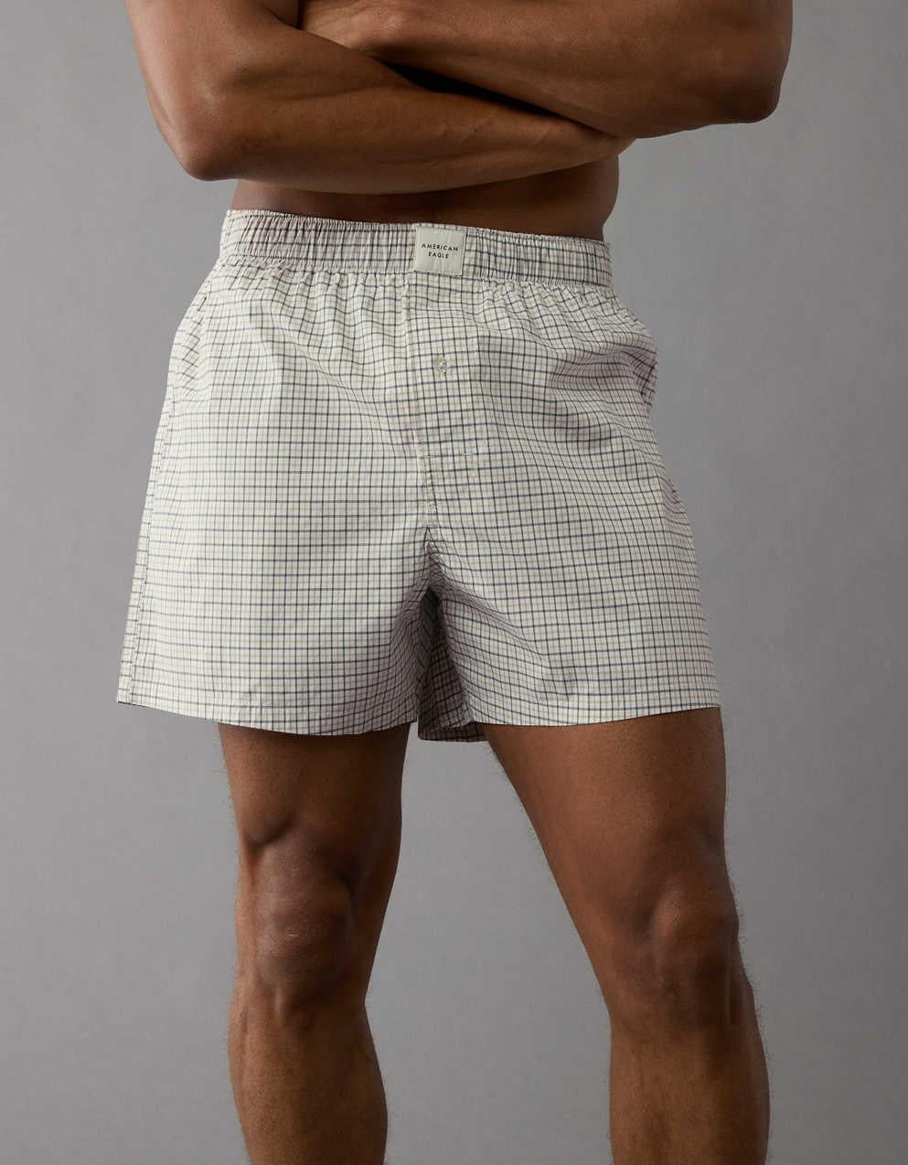 AEO Stretch Plaid Classic Boxer Short