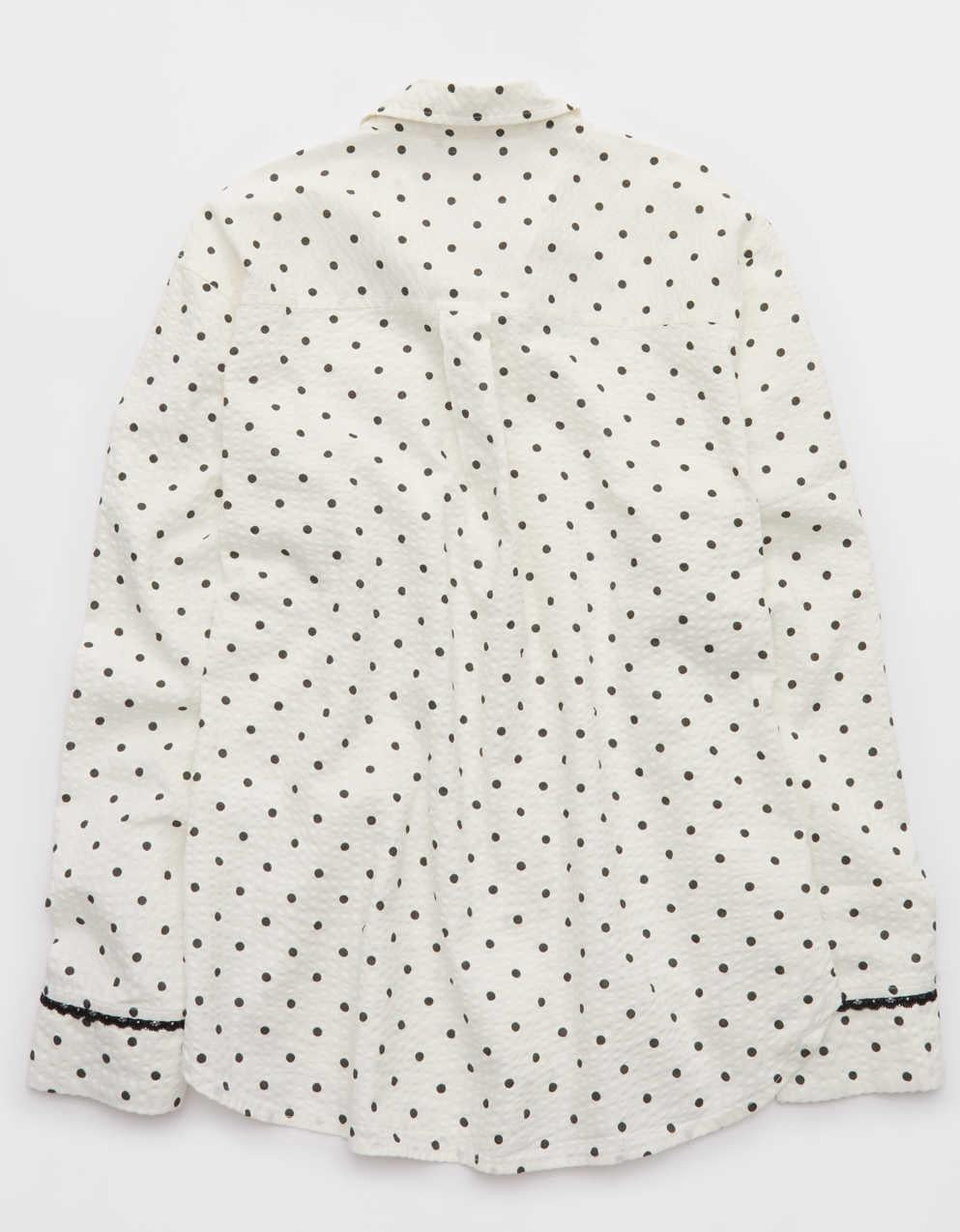 Aerie Seersucker Pajama Shirt