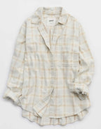Aerie Anytime Fave Flannel Button Down Shirt