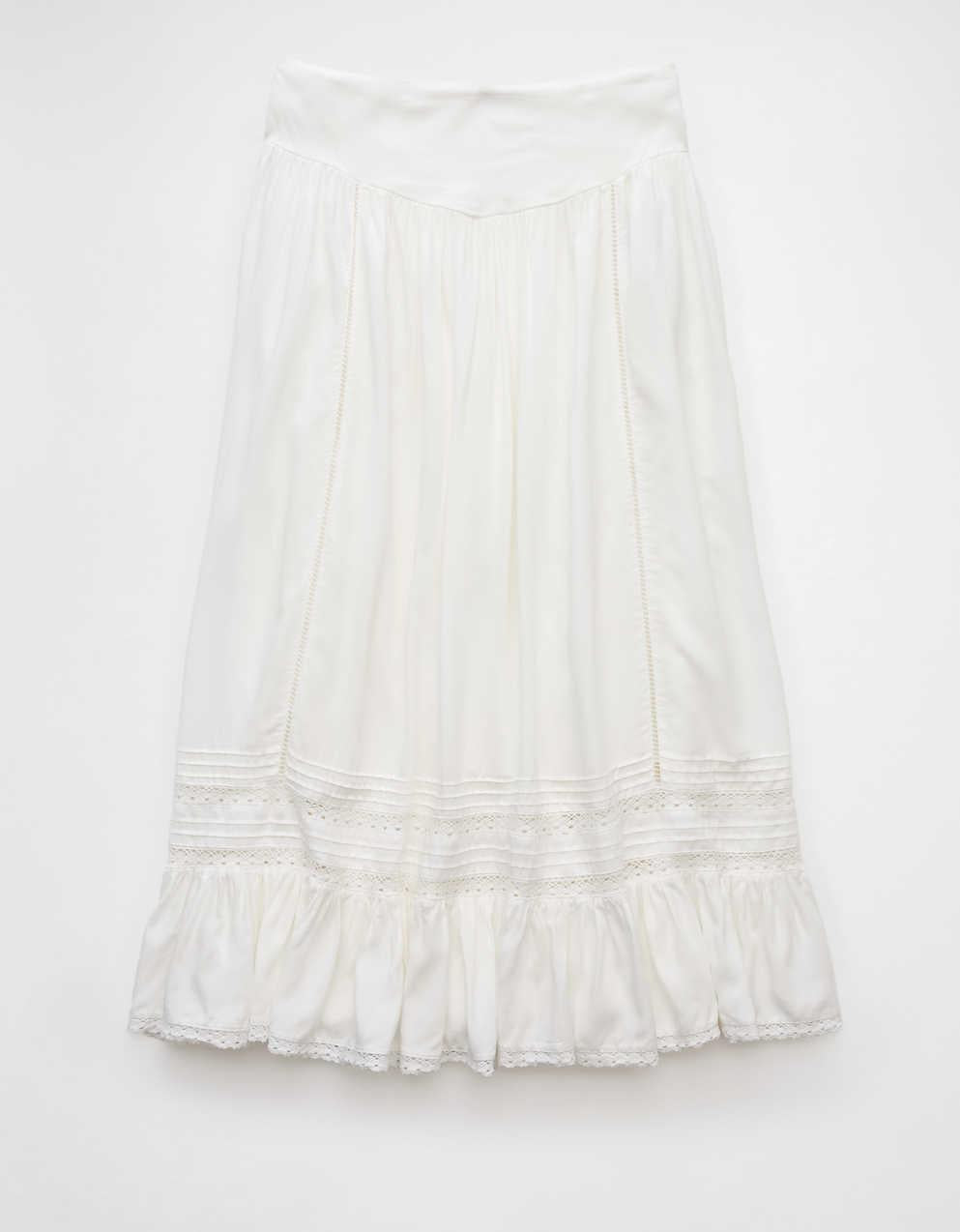 AE High-Waisted Ruffle Maxi Skirt