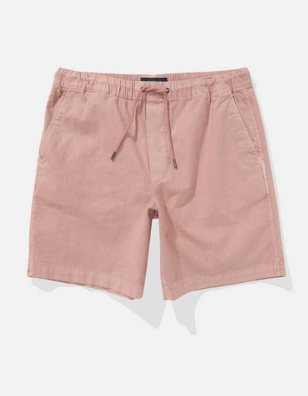 AE 8" Flex Lived-In Linen-Blend Trekker Short