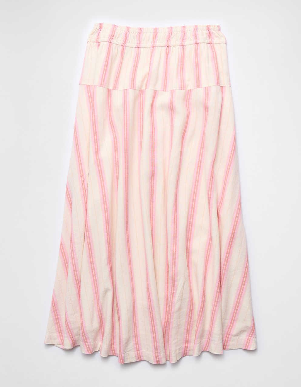 AE Linen-Blend Maxi Skirt