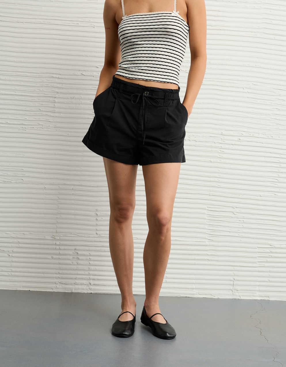 AE Stretch High-Waisted Lightweight Trouser Short