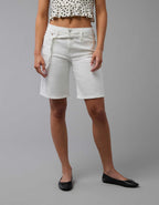 AE 11" Stretch Denim High-Waisted Jort