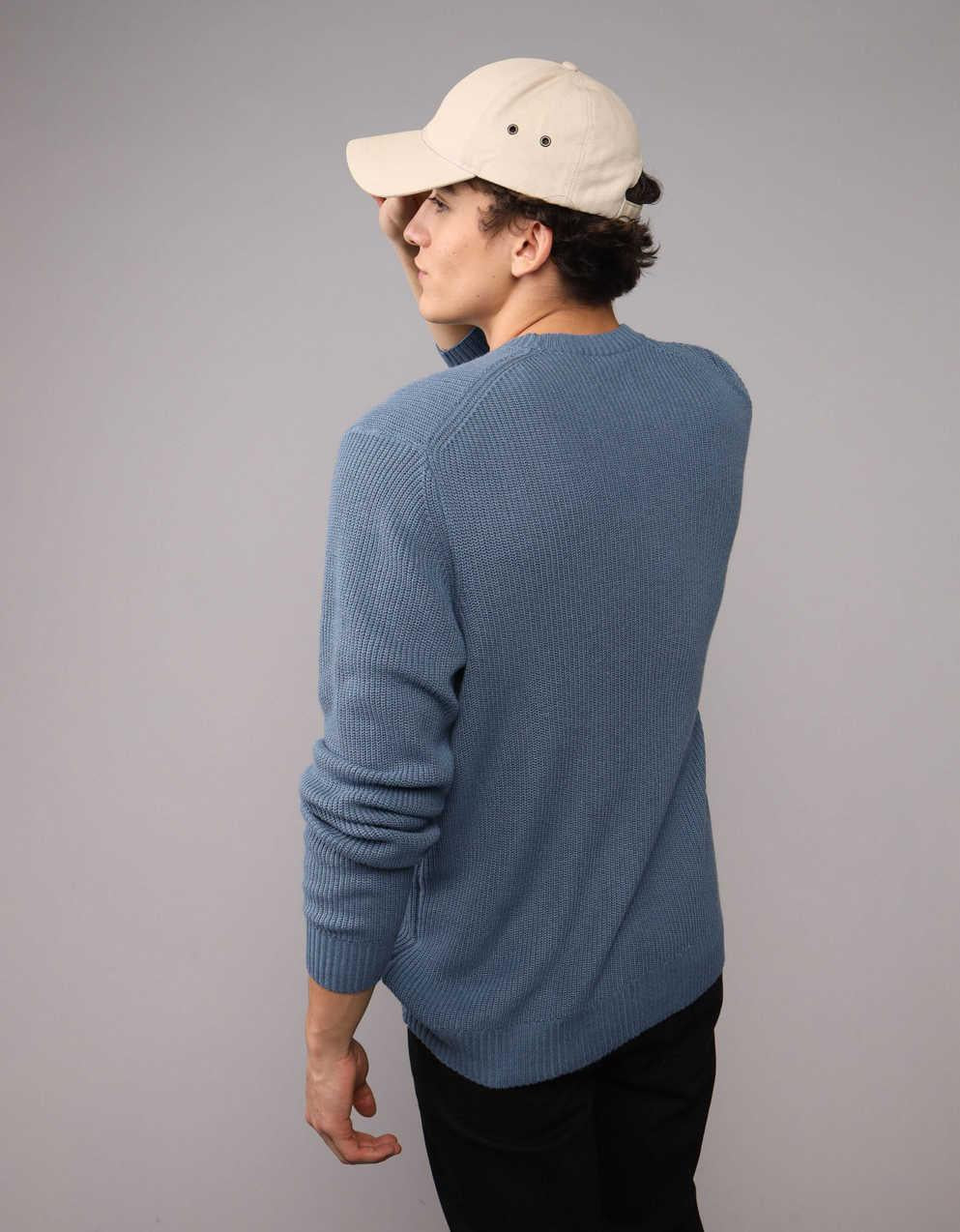 AE Waffle Crew Neck Sweater