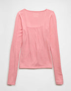AE Long Sleeve Square Neck T-Shirt