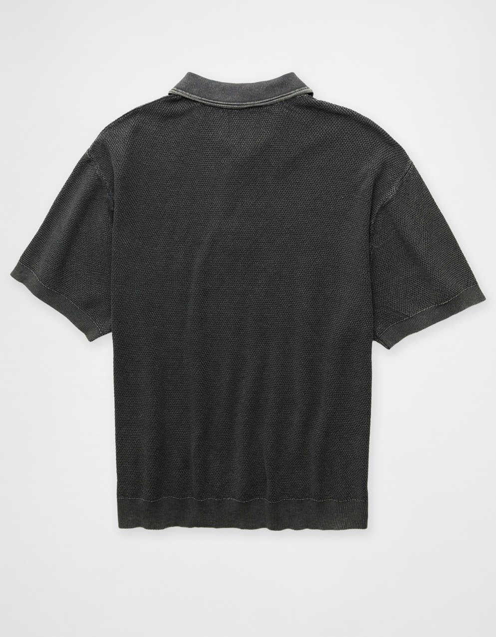 AE Garment-Washed Sweater Polo