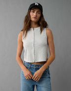 AE Button-Up Tank Top