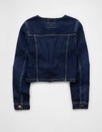 AE Collarless Denim Jacket