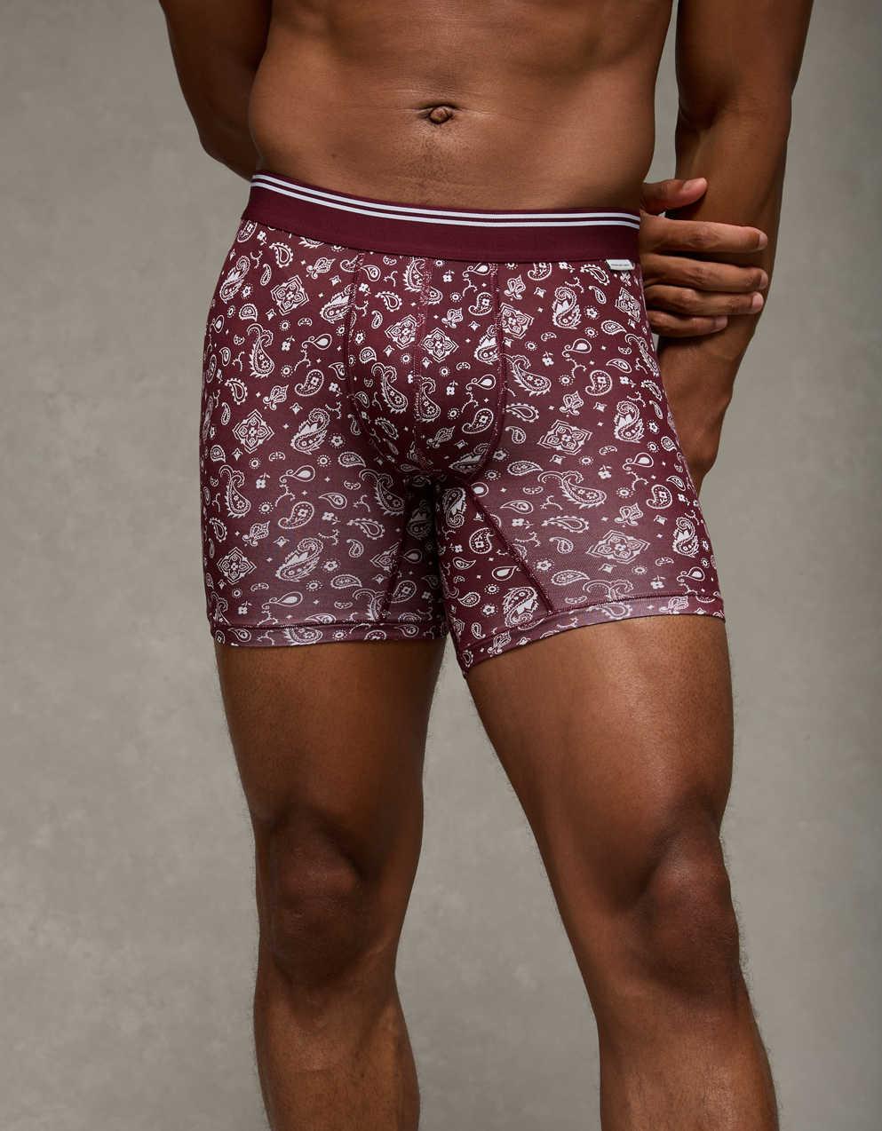 AEO Men's Paisley 6" Ultra Soft Boxer Brief