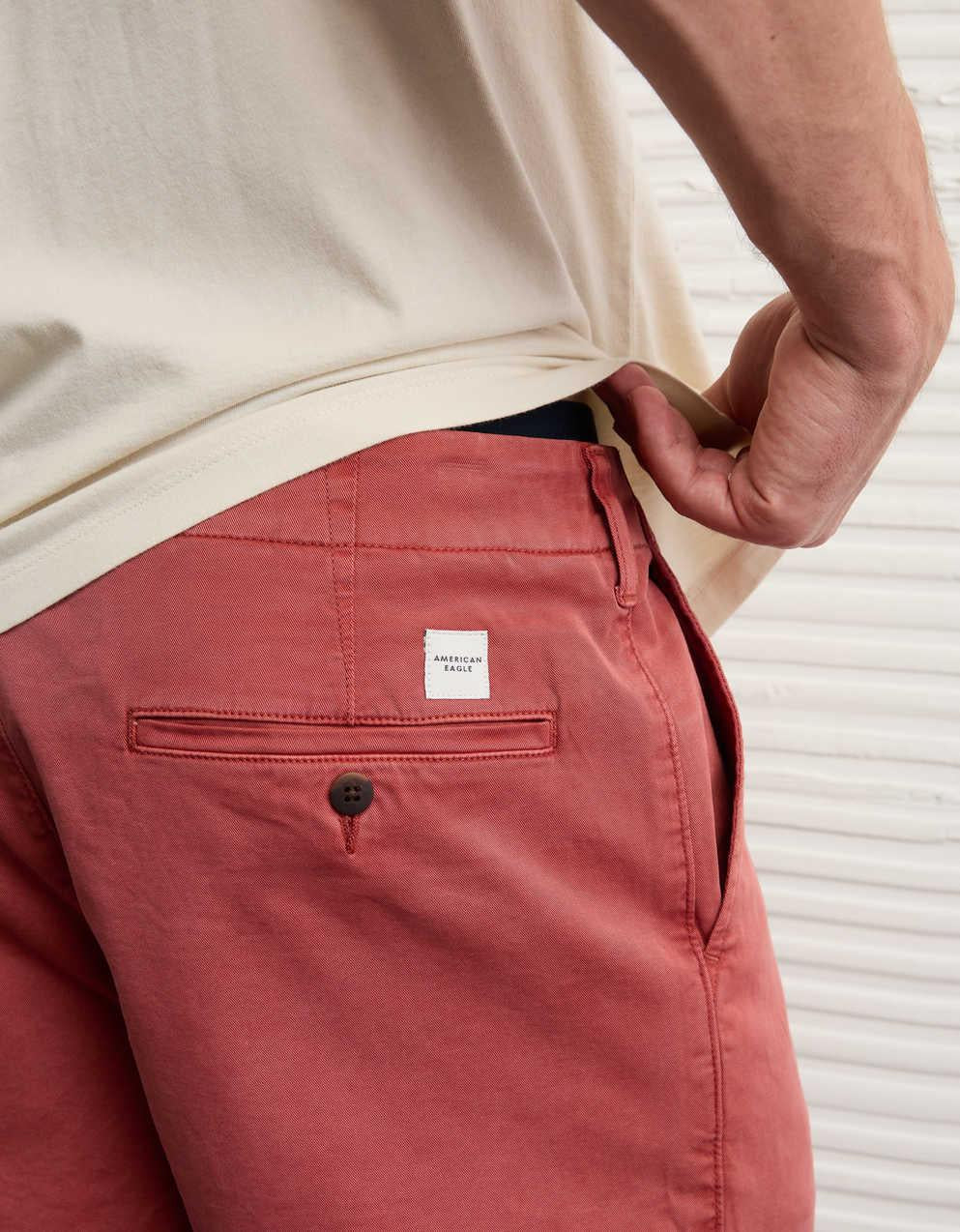 AE 7" Flex Lived-In Khaki Short