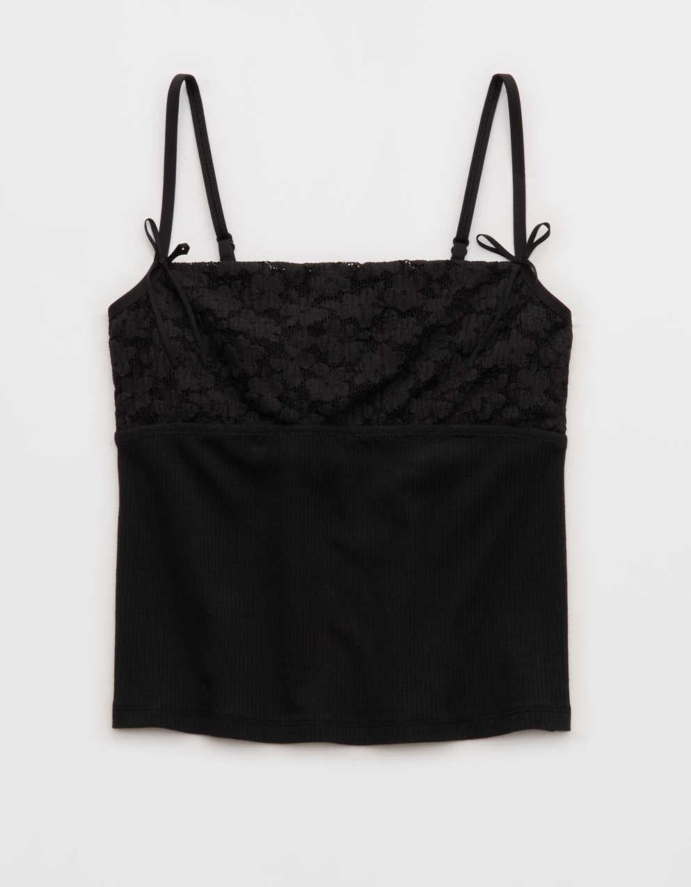 Superchill Cotton Rib Festival Lace Tank Top