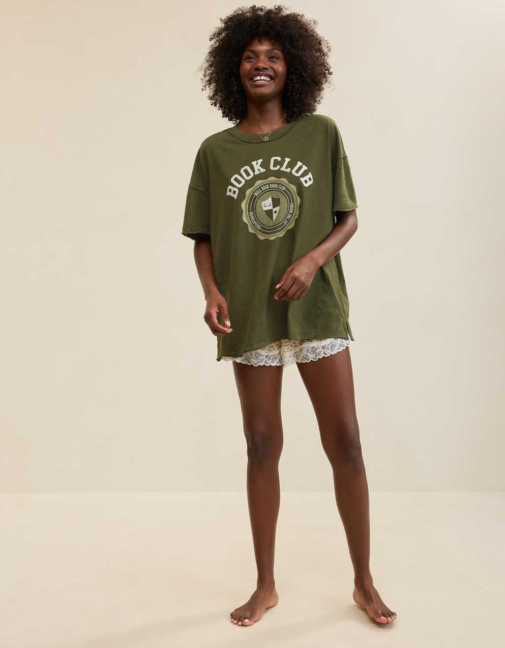 Aerie Oversized Crew Boyfriend T-Shirt