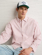 AE Everyday Relaxed Fit Poplin Button-Up Shirt