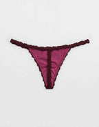 Superchill Cotton with Lace Thong Underwear