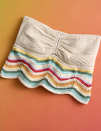 AE Pride Cropped Chevron Crochet Tube Top