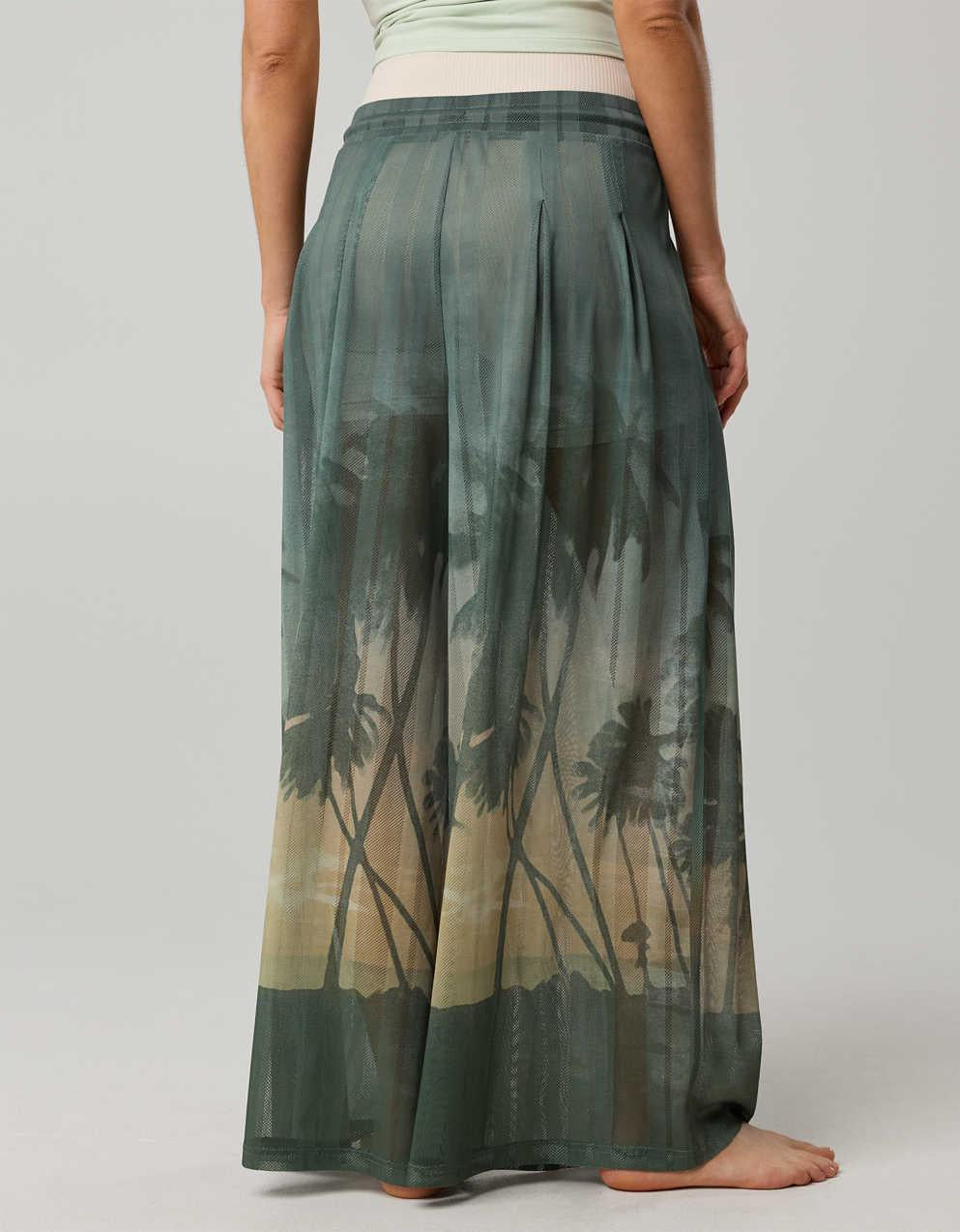 OFFLINE By Aerie Mesh Super Wide Leg Pant