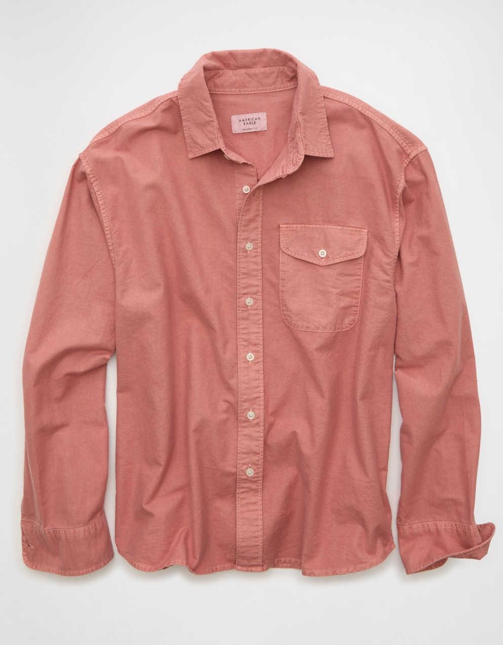 AE Relaxed Oxford Button-Up Shirt