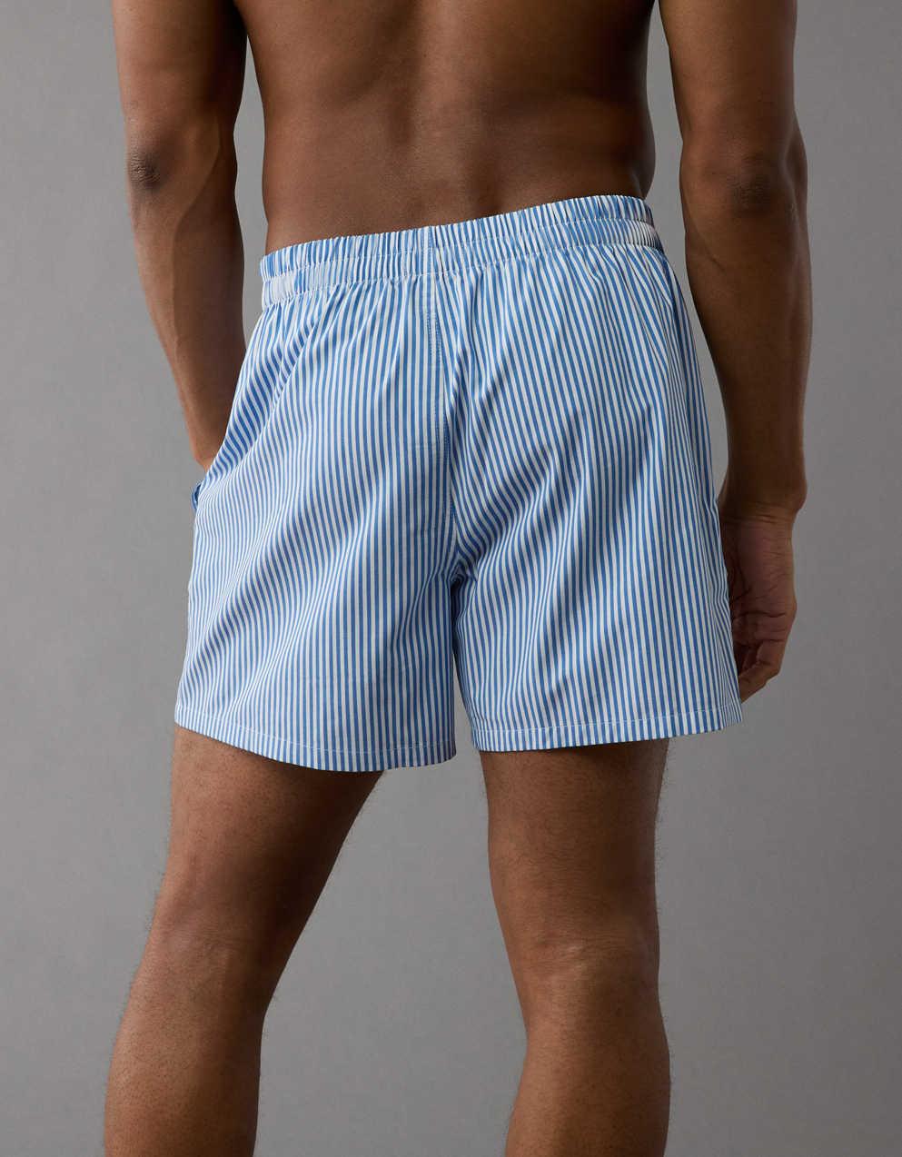 AEO Men's Striped Poplin Pocket Boxer Short
