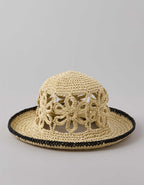 AE Raffia Flower Bucket Hat