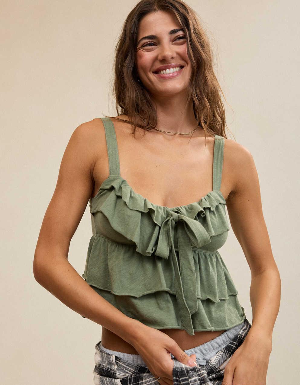Aerie Ruffle Tank Top