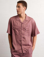 AE Relaxed Fit Short-Sleeve Camp Collar Shirt