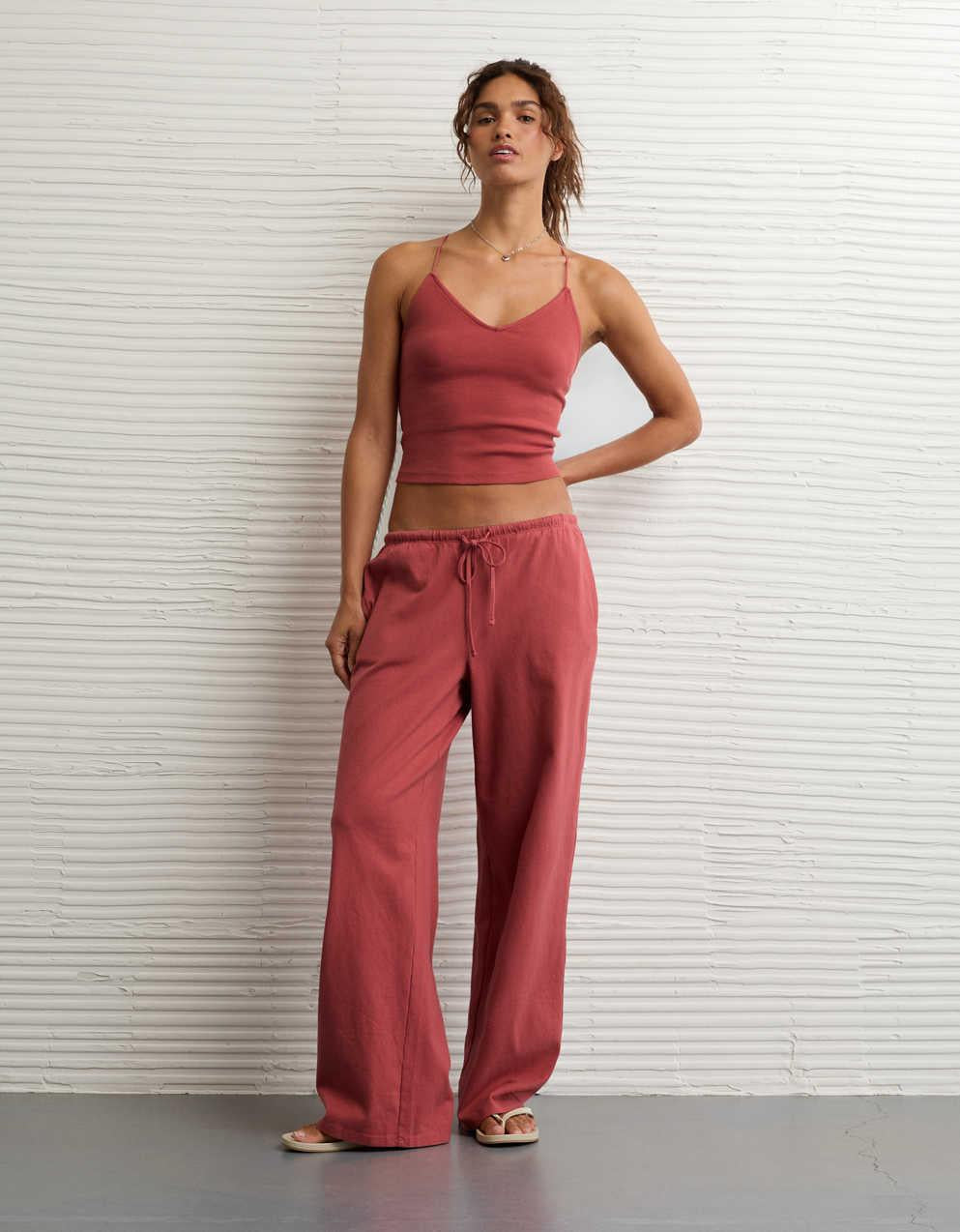 AE Saturday Mid-Rise Straight Pant