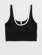 OFFLINE By Aerie Real Me Tipped Low Key Longline Sports Bra