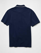 AE Logo Standard Fit Pique Polo Shirt
