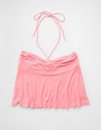 AE Soft & Sexy Halter Cinch Babydoll Top