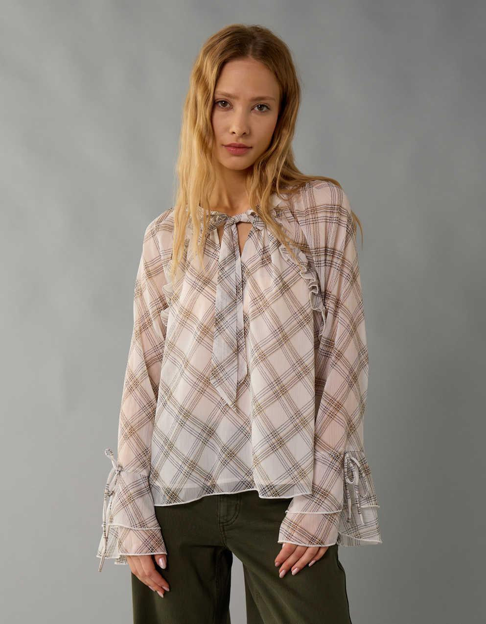 AE Long Sleeve Reversible Blouse