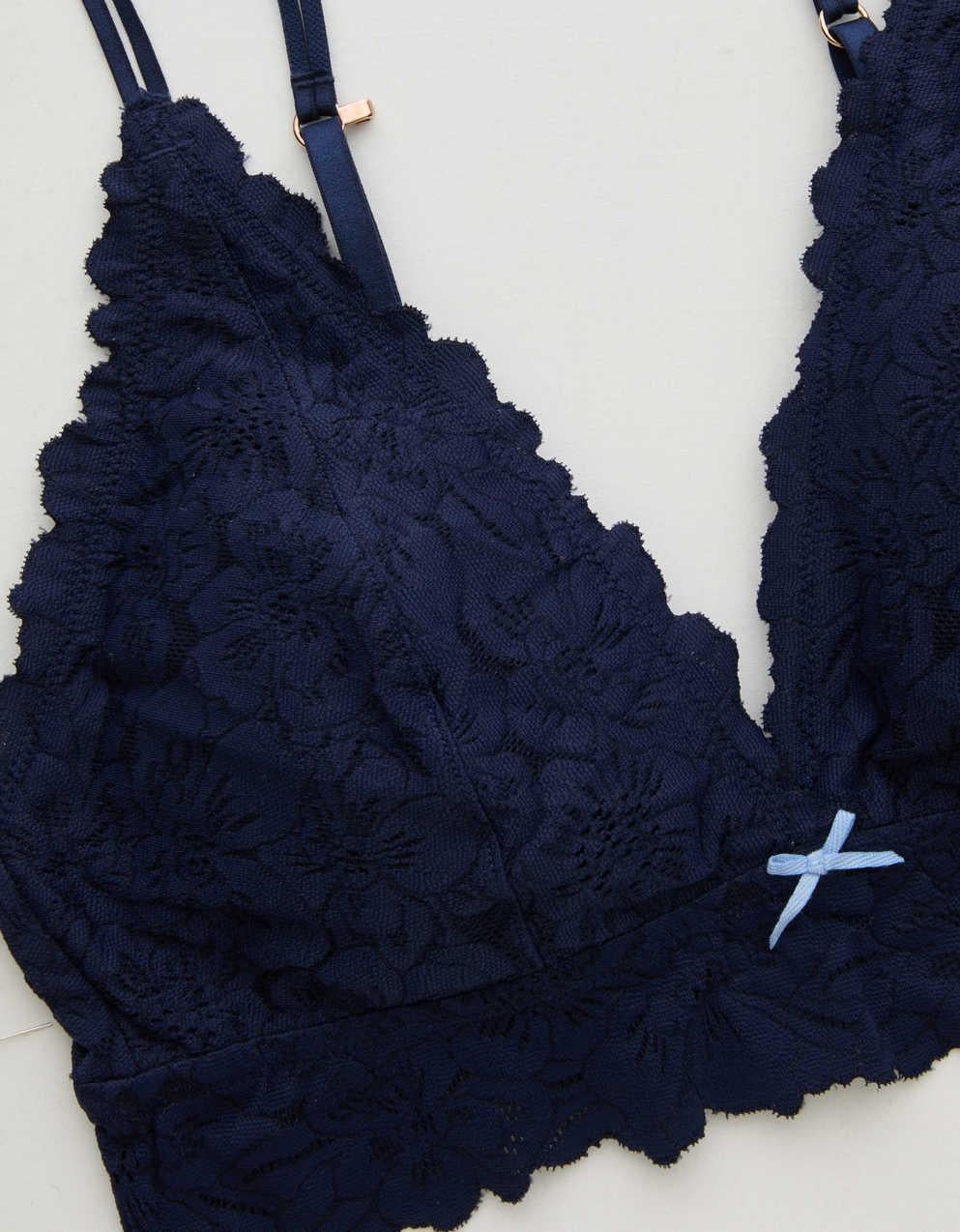 Show Off Rosey Lace Padded Plunge Bralette