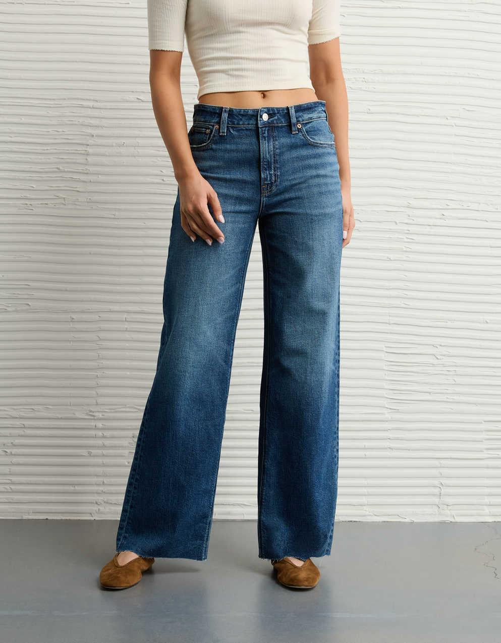 AE Super High-Waisted Baggy Wide-Leg Jean