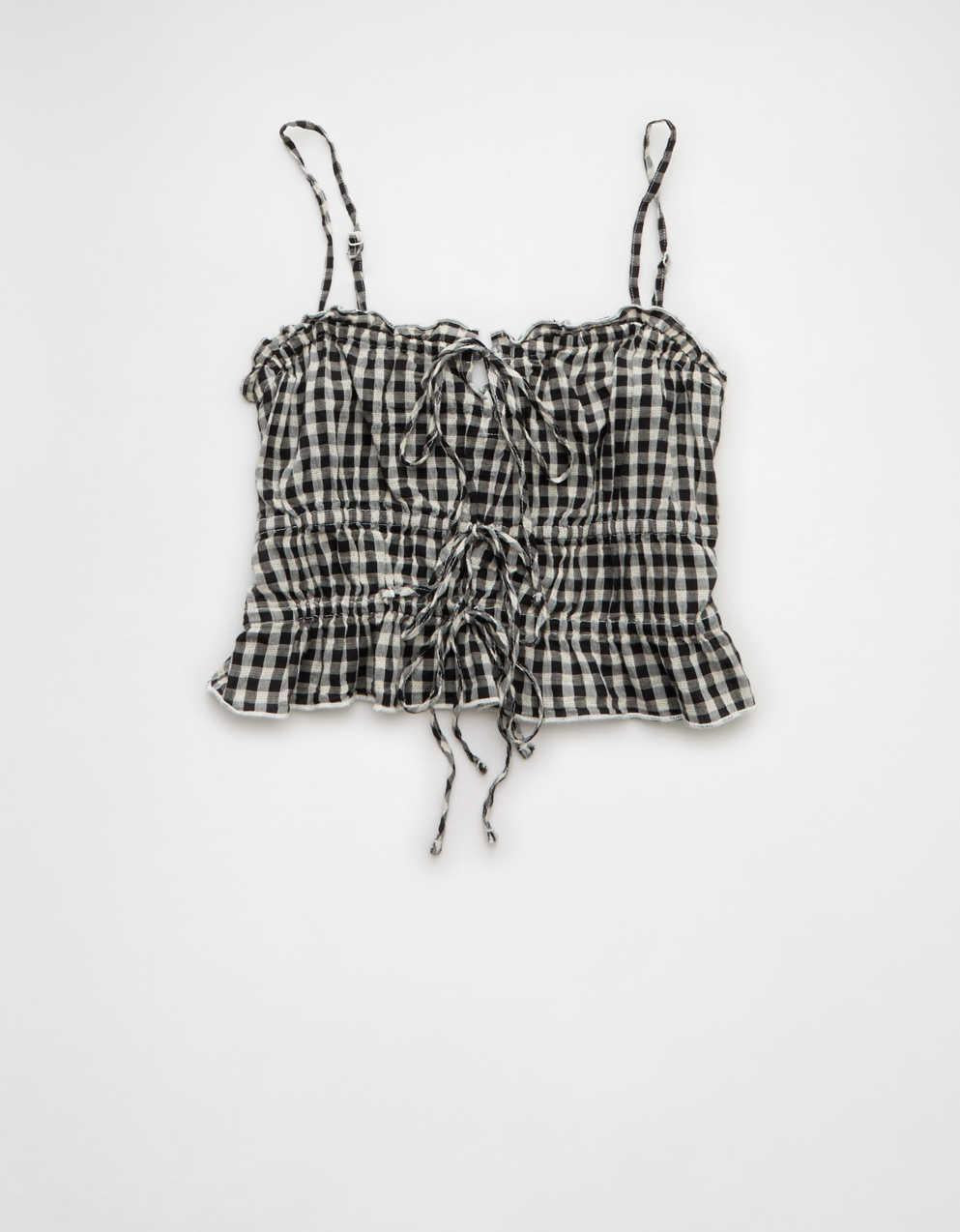 AE Tiered Ruched Tank Top