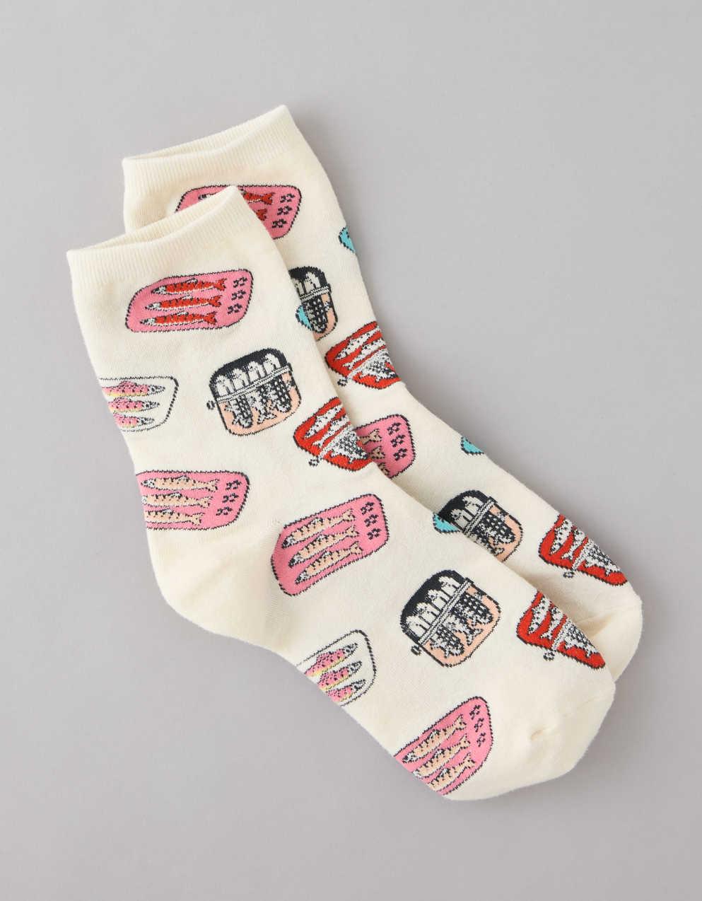 AE Sardine Cropped Crew Socks
