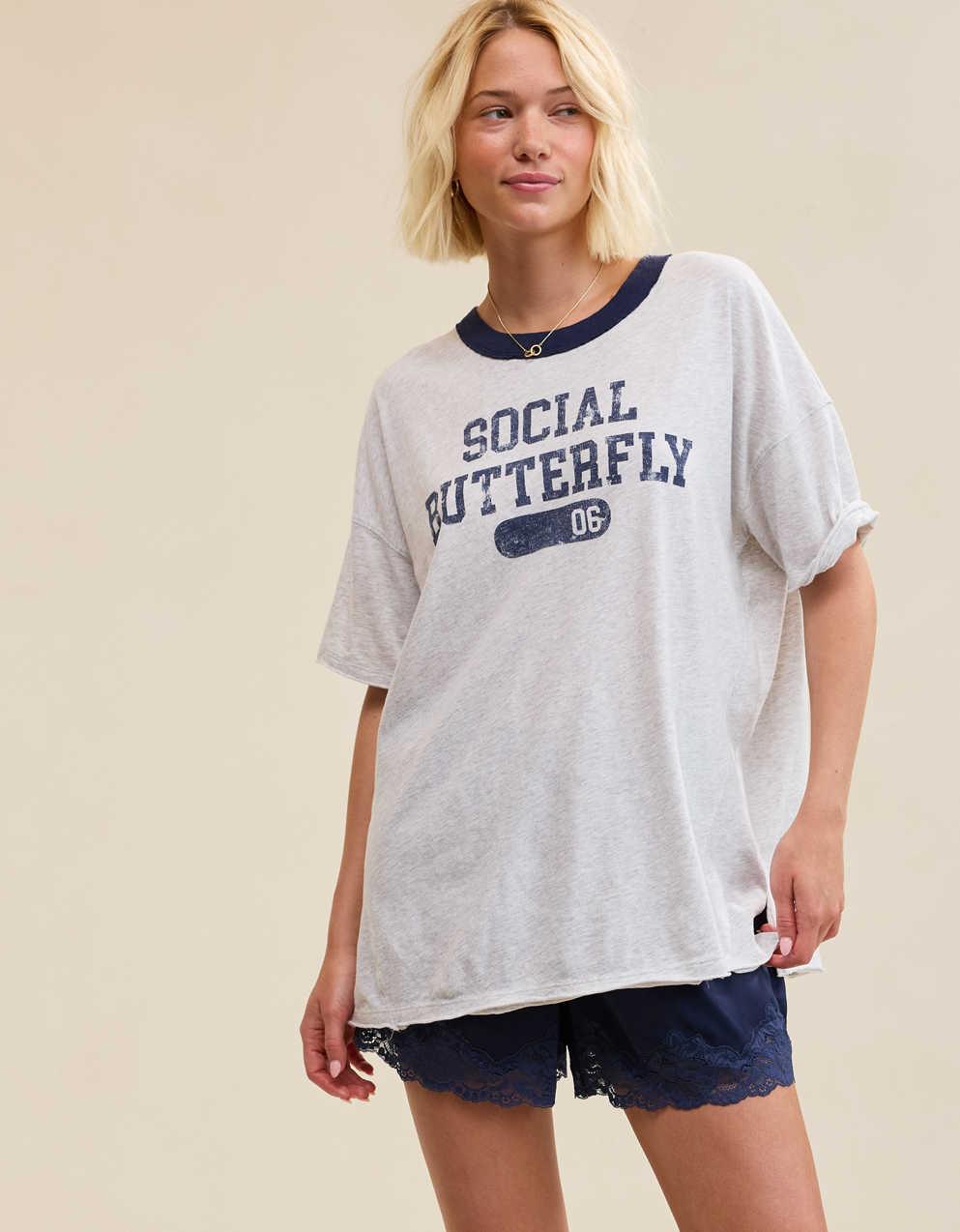 Aerie Oversized Crew Boyfriend T-Shirt