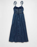 AE Sweetheart Tie-Strap Midi Dress