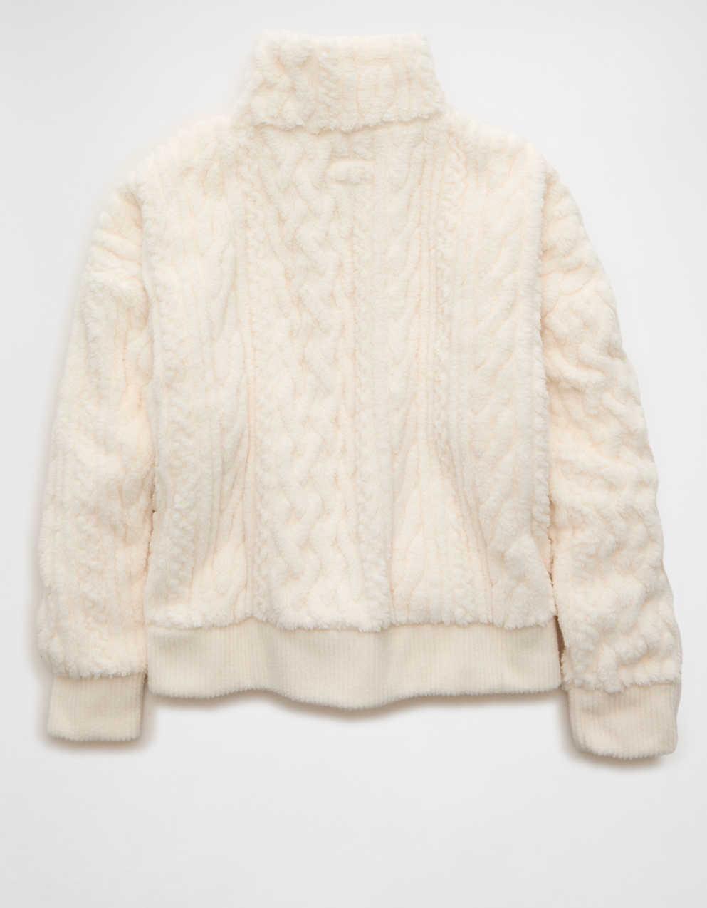 AE Cable Sherpa Full-Zip Sweatshirt