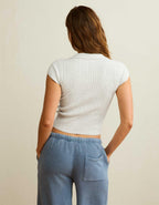 AE V-Neck Cable Knit Sweater Polo