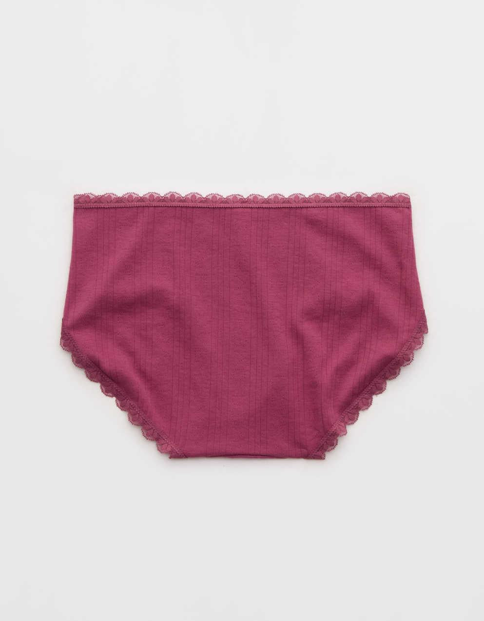 Superchill Cotton Pointelle Lace Boybrief Underwear