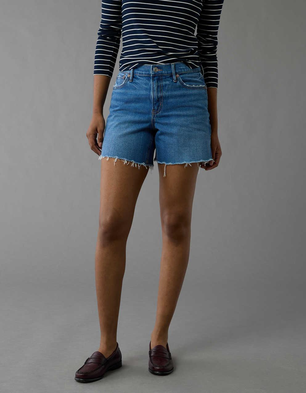 AE 6" Strigid Super High-Waisted Relaxed Denim Short