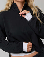 OFFLINE By Aerie OTT Seamed Quarter Zip Sweatshirt