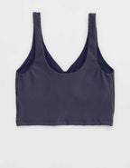 OFFLINE By Aerie Stripe Rib Ruched Low Key Sports Bra