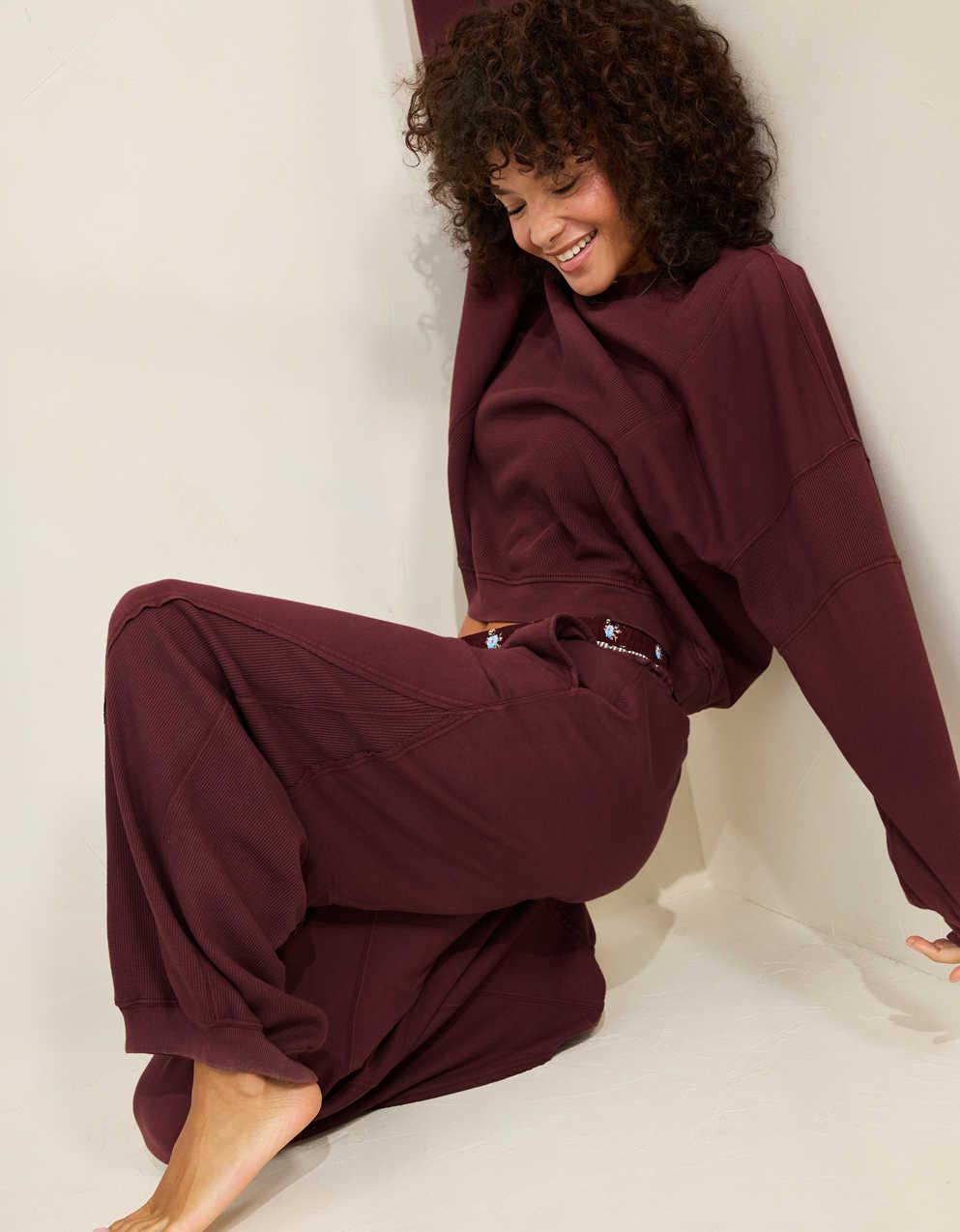 Aerie Unwind Waffle Jogger