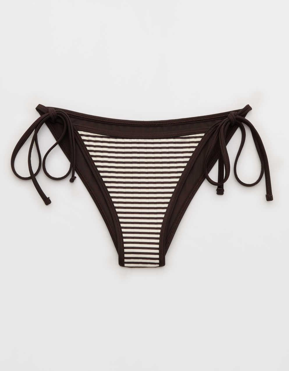 Aerie Ribbed Cheekiest Side Tie Bikini Bottom