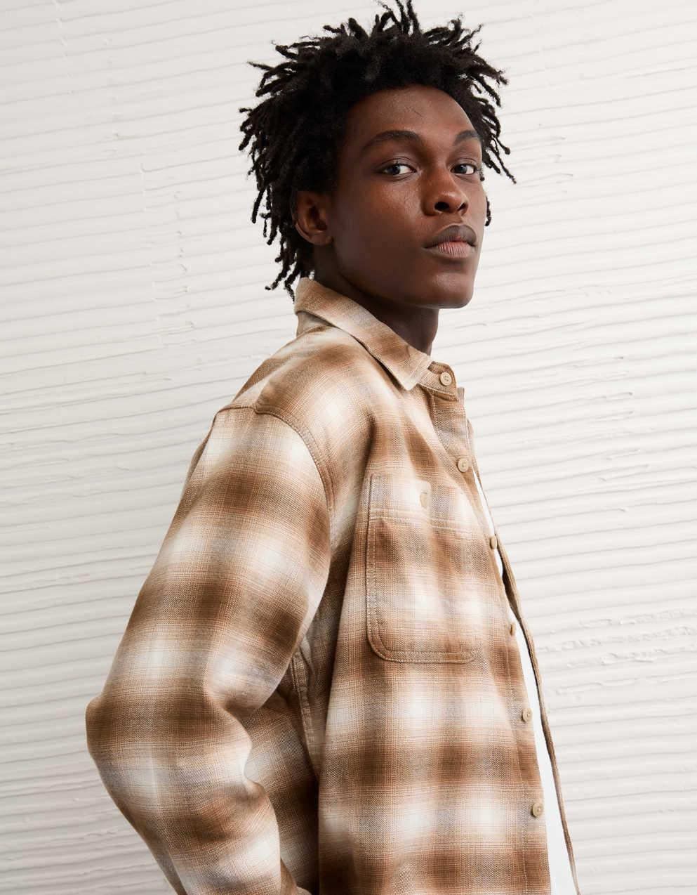 AE Relaxed Fit Everyday Flannel Shirt