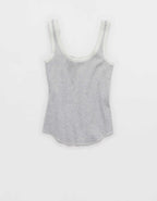 Aerie Ribbed Scoop Neck Tank Top
