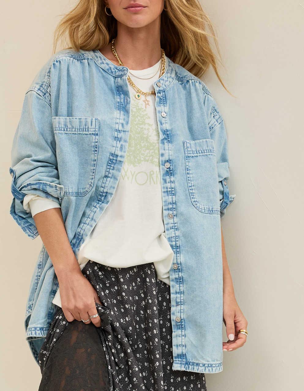 Aerie Roll With It Button Down Shirt